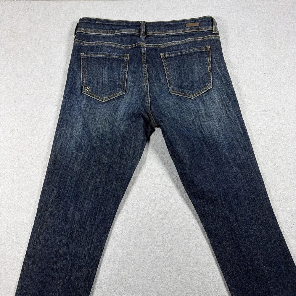 Kut From The Kloth Jeans Womens 8 Blue Cameron Straight Mid Rise Stretch Denim